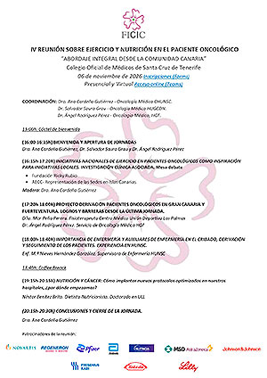Especialistas y profesionales participantes en la IV Reuni&oacute;n sobre Ejercicio y Nutrici&oacute;n en el Paciente Oncol&oacute;gico