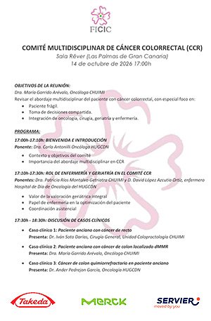 Comit&eacute; multidisciplinar para el abordaje del c&aacute;ncer colorrectal en Las Palmas de Gran Canaria