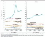Grfica incidencia y mortalidad USA
