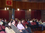 Pblico durante las charlas en el Saln de Plenos del Cabildo