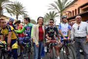 Participantes en la Marcha Cicloturista Kilmetros Contra el Cncer