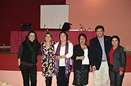 Asamblea ICIC, Nicolás Díaz Chico (i), Javier Dorta, Ángel G. Ravelo y Santiago Fdez. la Puente (d)