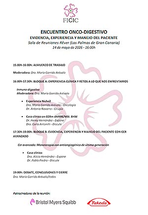 Reuni&oacute;n C&aacute;ncer y Tumores Digestivos