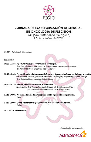 Programa de la Jornada de Transformaci&oacute;n Asistencial en Oncolog&iacute;a de Precisi&oacute;n del Hospital Universitario de Canarias