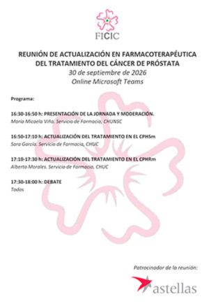 Programa de la Reuni&oacute;n de Actualizaci&oacute;n en Farmacoterap&eacute;utica del Tratamiento del C&aacute;ncer de Pr&oacute;stata