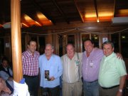 Cena de la II CAPM: Nicols Daz Chico, Jorge Garca Tamayo, Mario A. Luna, Eduardo Blasco y Alberto Ayala.